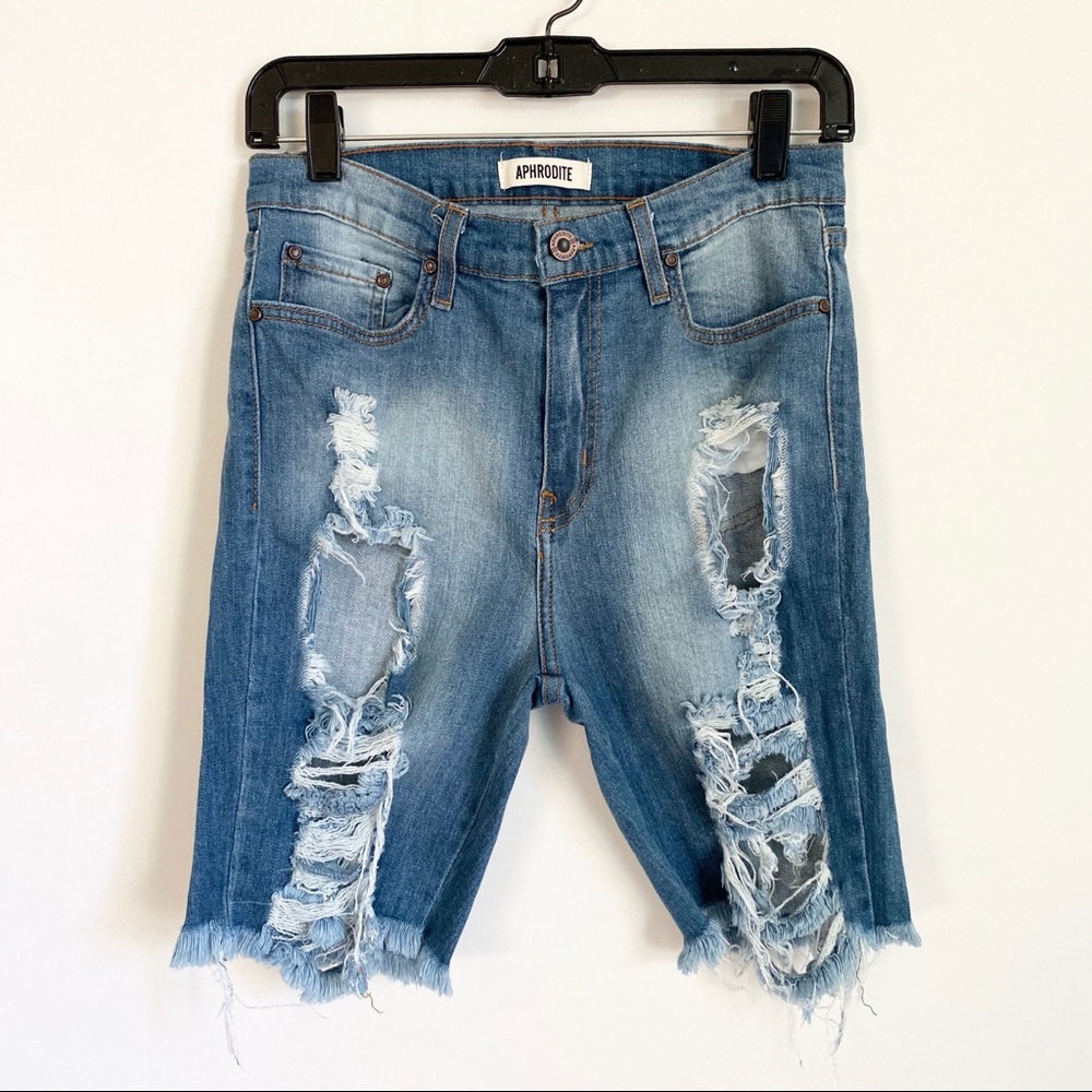 Forever 21 Cutoff Bermuda Denim Shorts